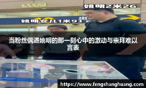 当粉丝偶遇姚明的那一刻心中的激动与崇拜难以言表
